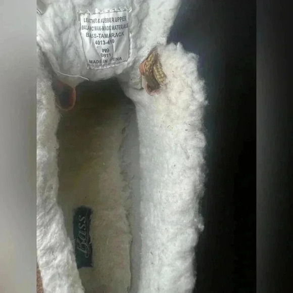 Bass Tamarack Leather Runner Sherpa Lined Boots - Picture 10 of 10